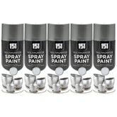 5X 151 Metallic Silver Spray Paint 400ml Spray Paint